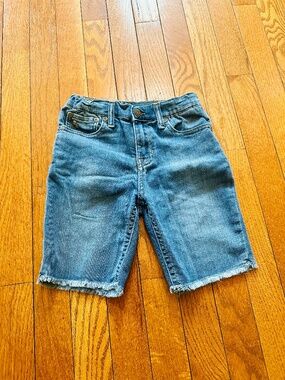 Polo Ralph Lauren Boys Denim Shorts Raw Hem Classic Blue Jean Shorts Size 6